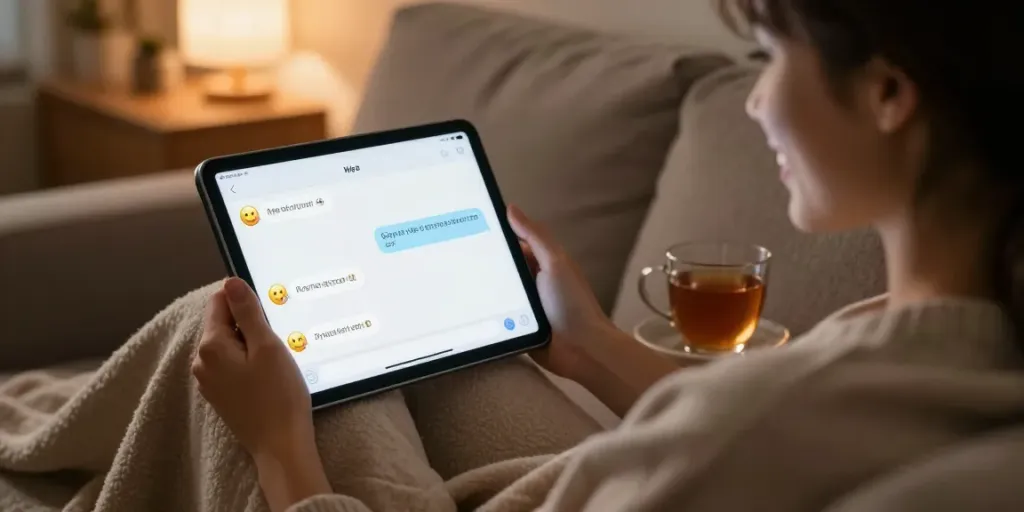 Engaging free ai sex chat conversation on a cozy digital platform